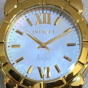 Invicta Women's Angel Collection 18k Gold Tone MOP